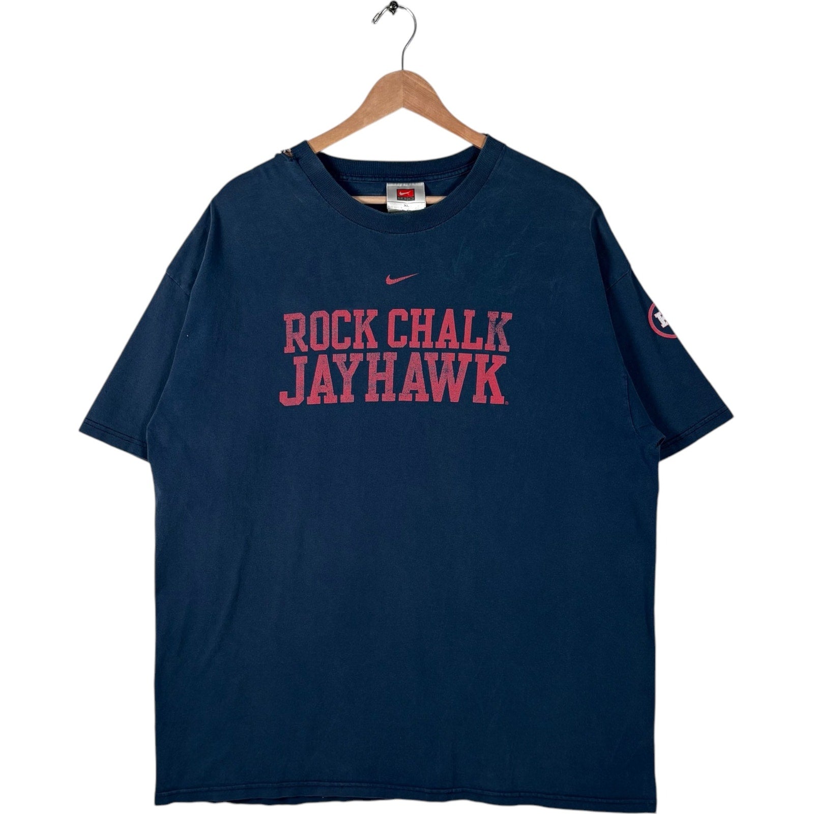 Vintage Nike University Of Kansas "Rock Chalk Jayhawk" Tee