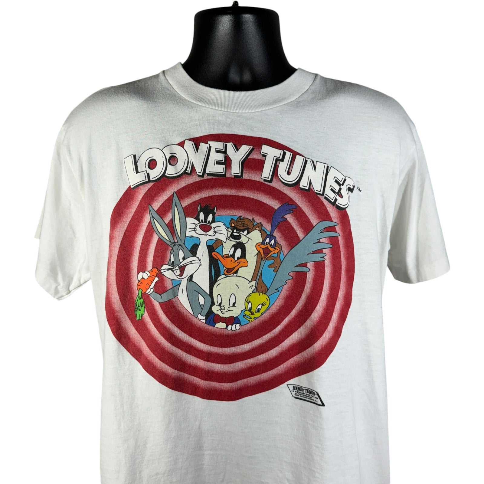 Vintage Looney Tunes "That's All Folks" Logo Tee