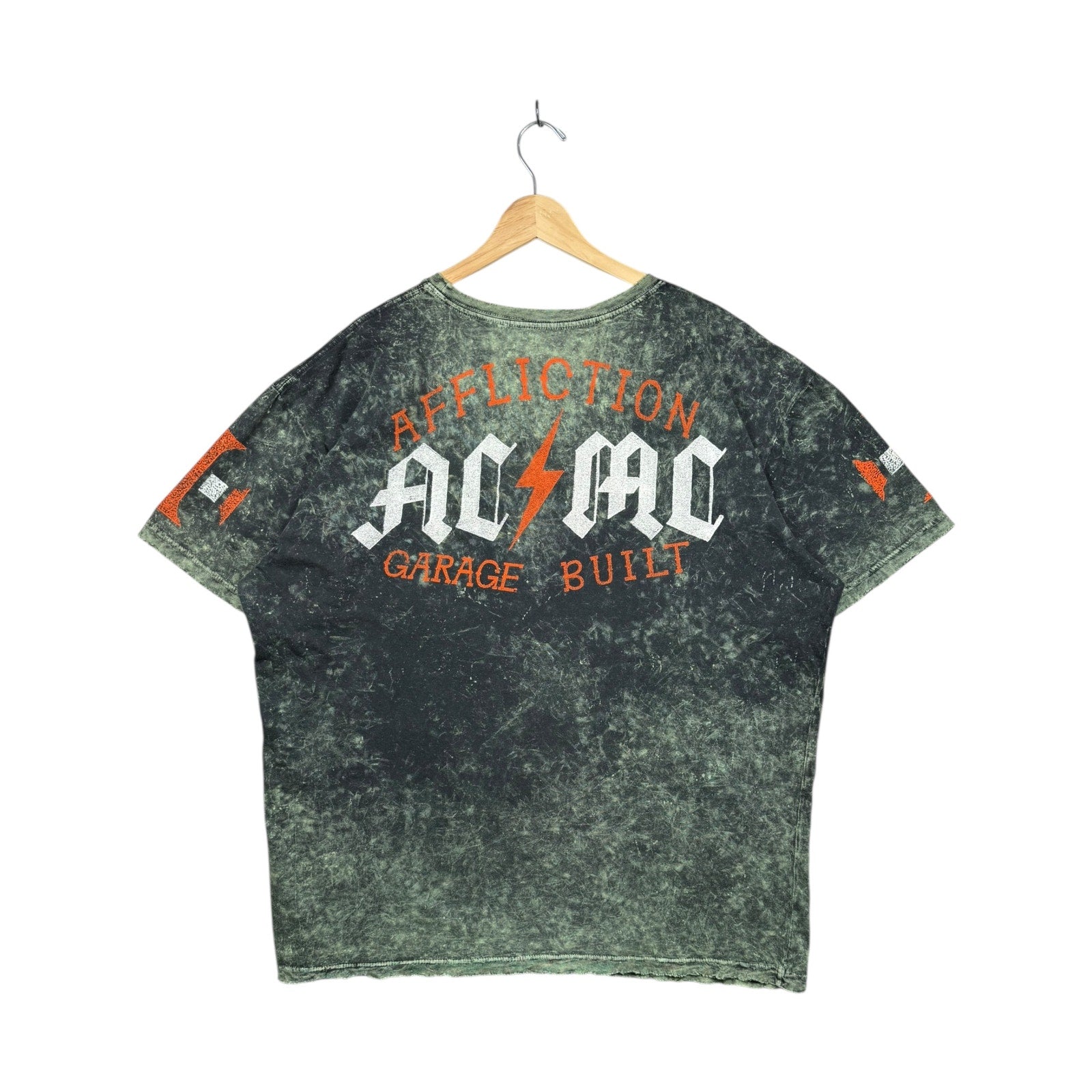 Vintage Affliction Acid Wash Graphic T-Shirt
