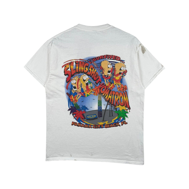 Vintage Slingshot Vomatron Amusement Park Graphic T-Shirt