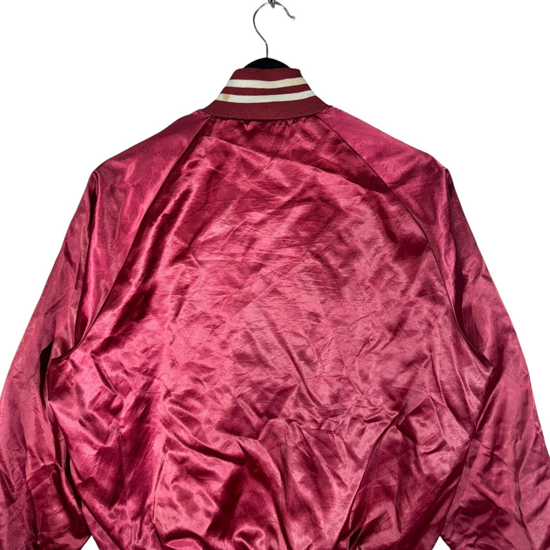 Vintage Corvette Satin Bomber Jacket 90s