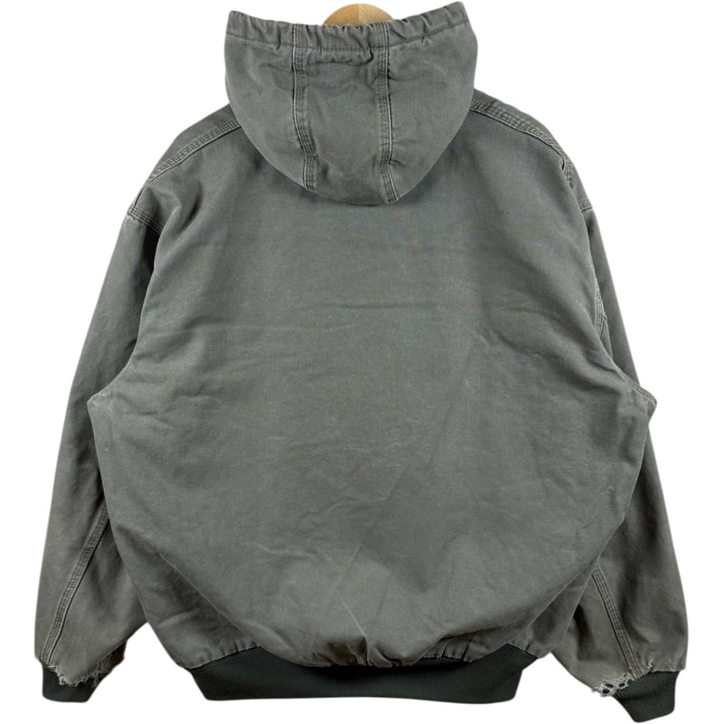 Vintage Carhartt Canvas Full Zip Hooded Workwear Jacket