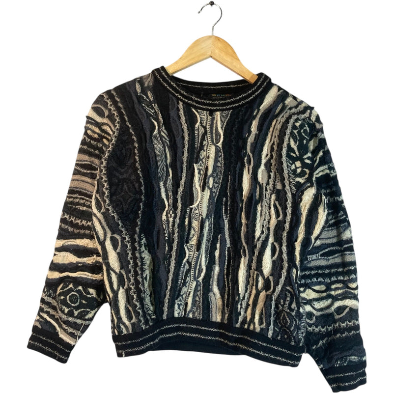 Vintage Coogi 3D Abstract Knit Sweater