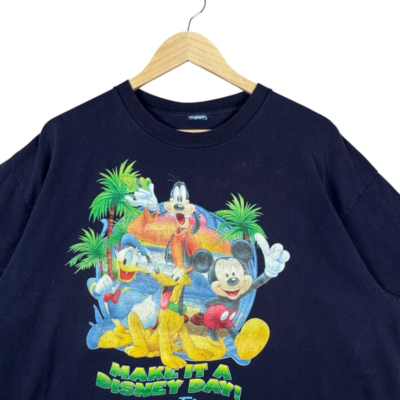 Vintage 'Make It A Disney Day!' Mickey & Friends Tee