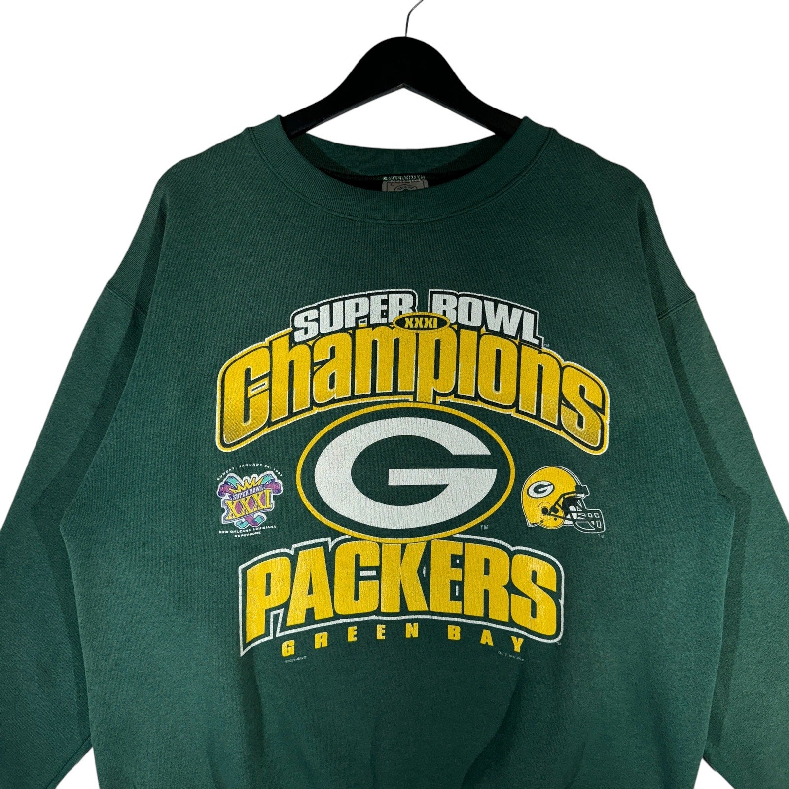 Vintage Green Bay Packers Super Bowl Champs Crewneck 1997