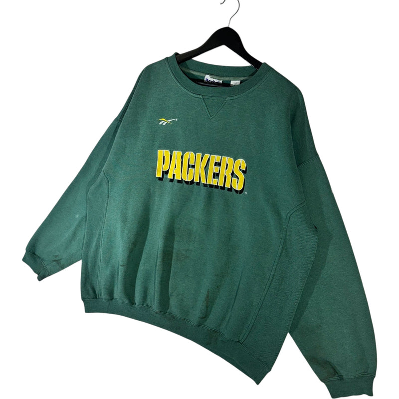 Vintage Reebok Greenbay Packers Spellout NFL Crewneck