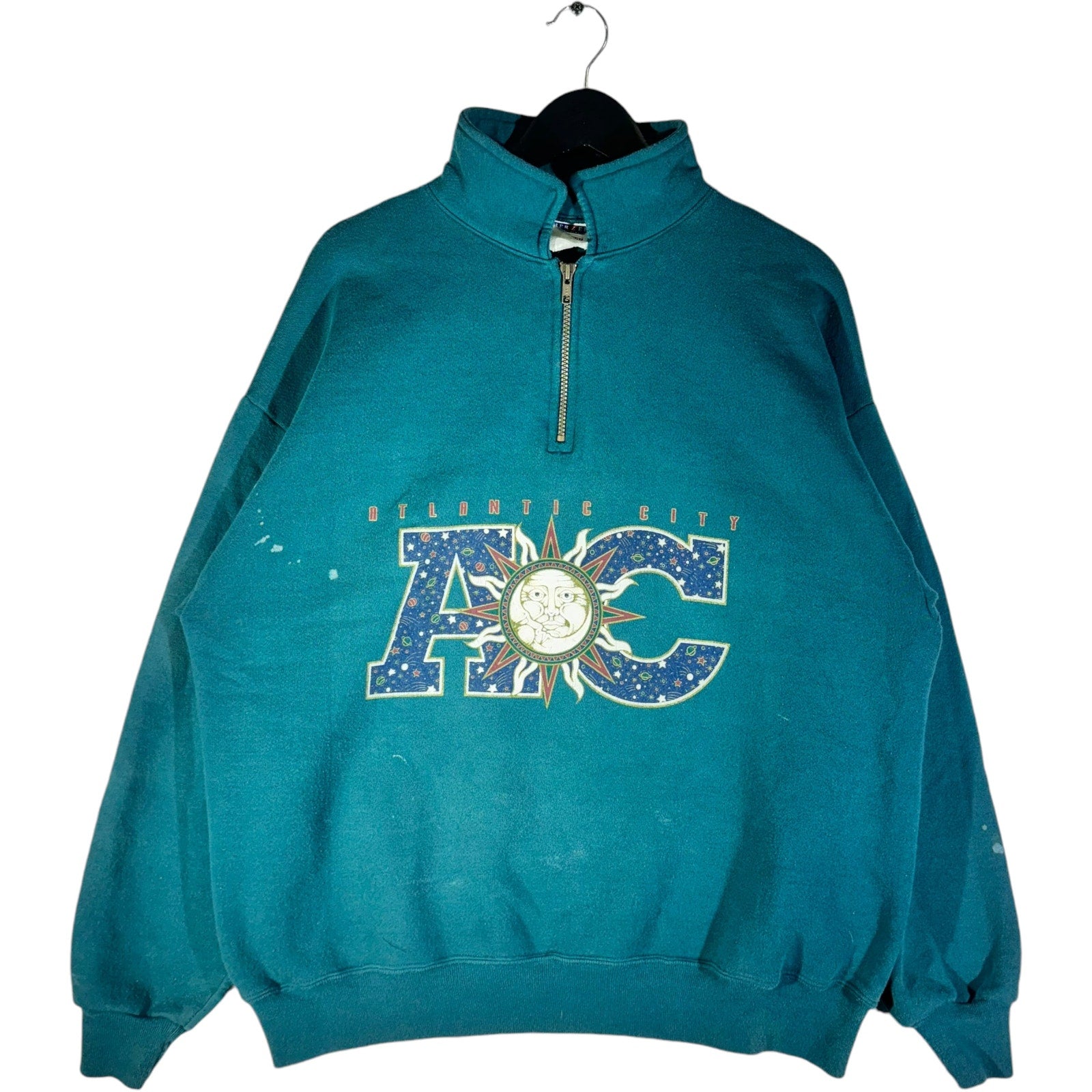 Vintage 1/4 Zip Atlantic City Souvenir Crewneck