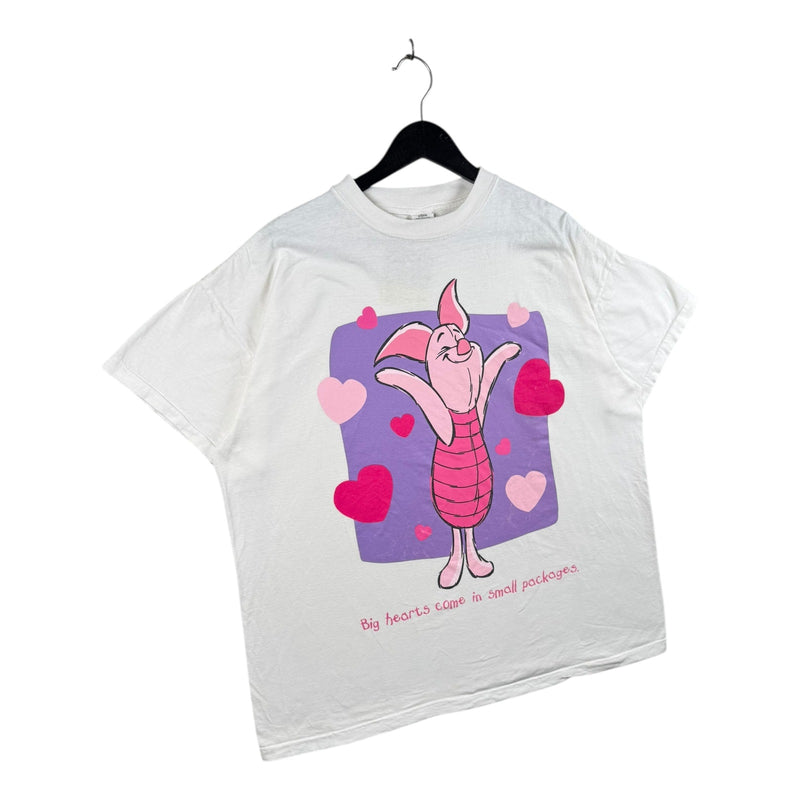 Vintage Disney Piglet Big Hearts Come In Small Women's T-Shirt
