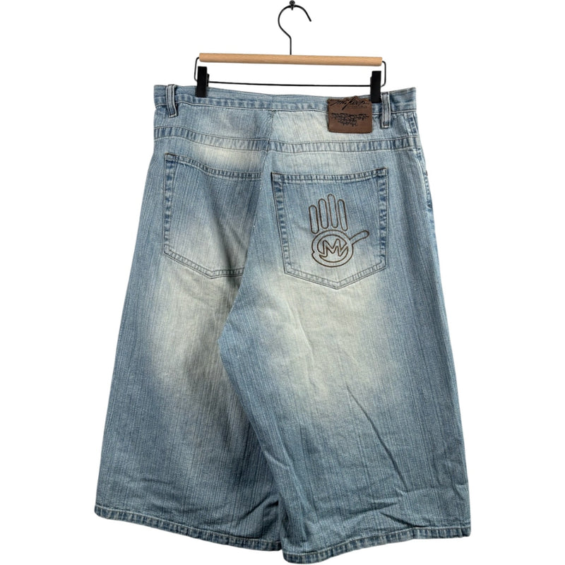 Vintage Miskeen Hand Painted Bermuda Denim Shorts