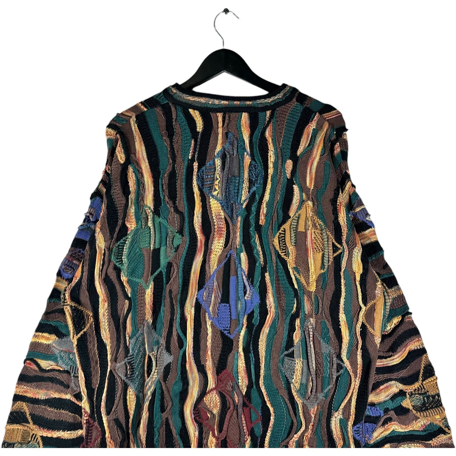 Vintage Tundra Coogi Style 3D Knit Sweater