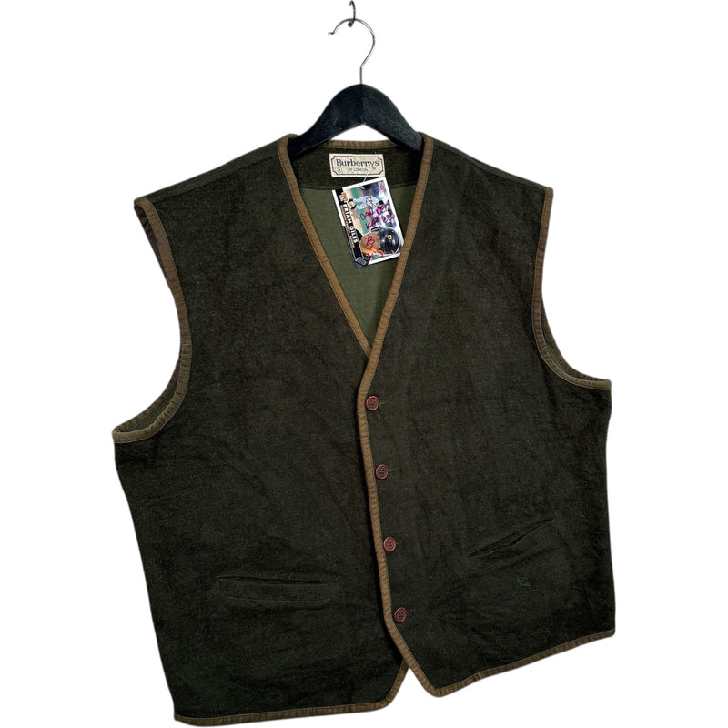 Vintage Burberry Button Up Vest