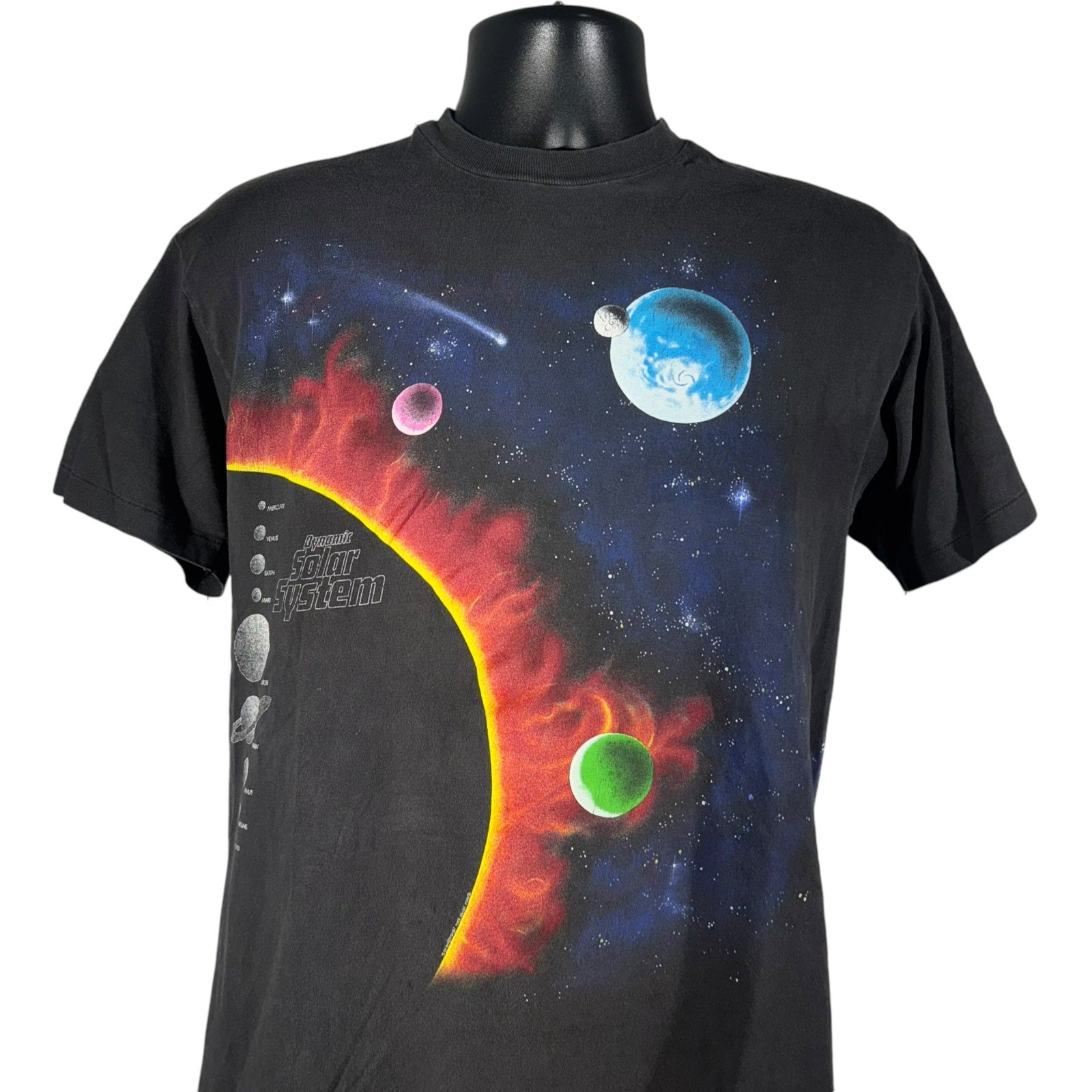 Vintage Dynamic Solar System Outer Space Graphic Tee 90s