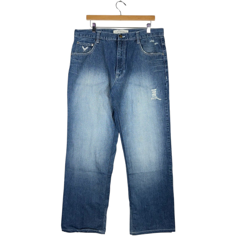 Vintage Avirex Wide Leg Denim Jeans 36 x 30