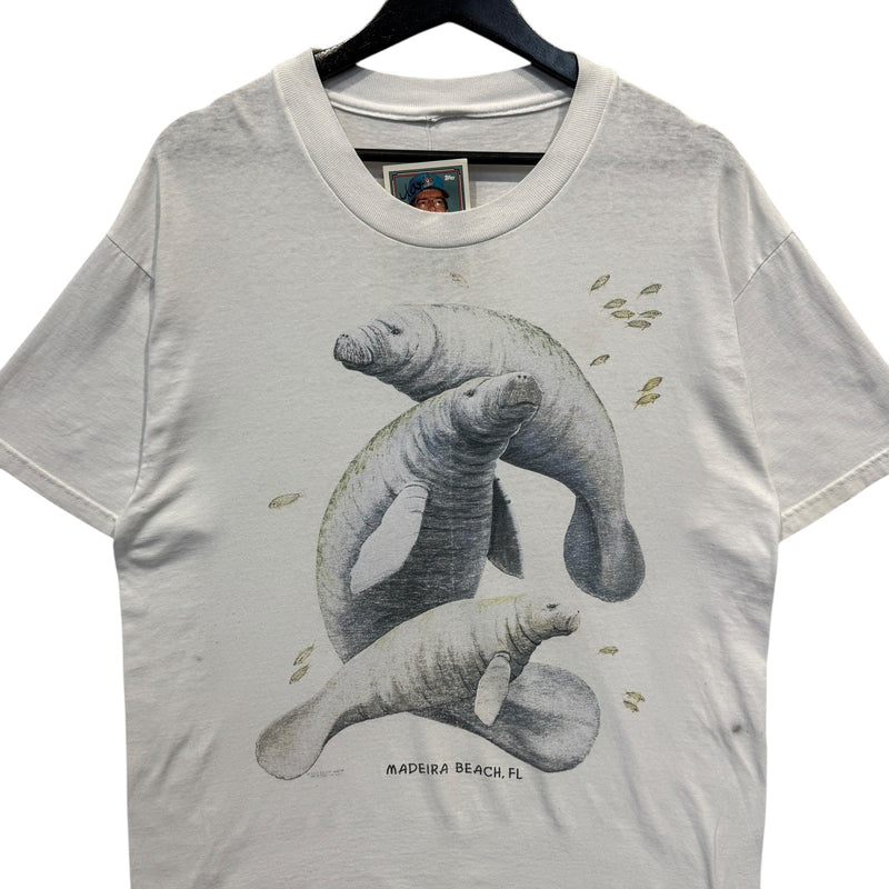 Vintage Madeira Beach Florida Sea Cows Souvenir Tee