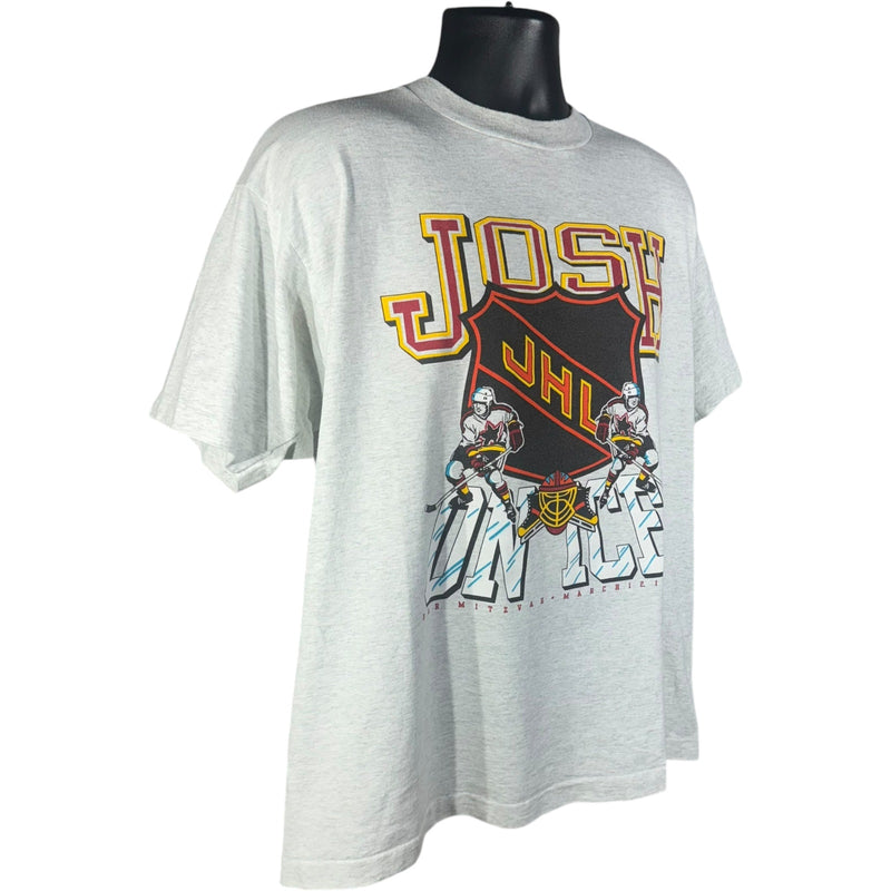 Vintage Josh On Ice Bar Mitzvah Hockey Tee 1994