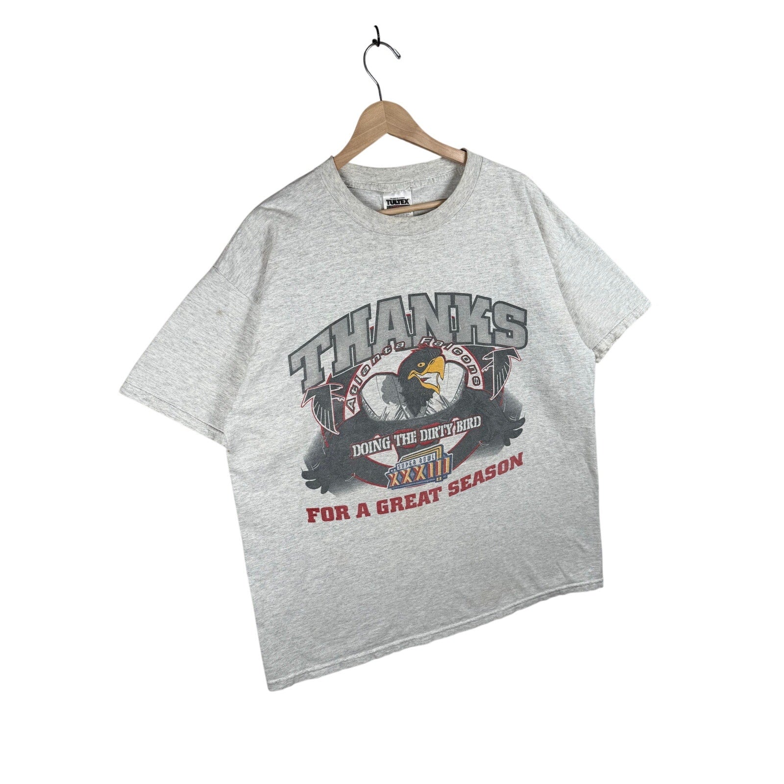 Vintage Atlanta Falcons Dirty Bird NFL Super Bowl XXXIII T-Shirt