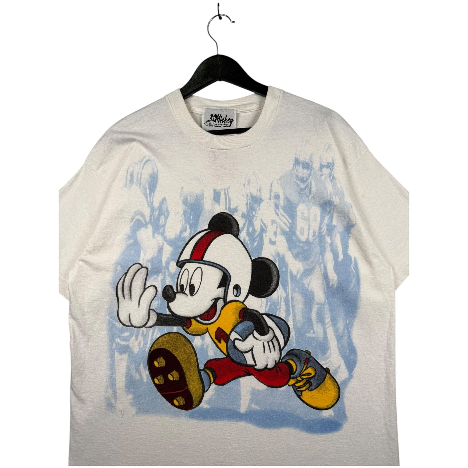 Vintage Disney Mickey Mouse Football T-Shirt