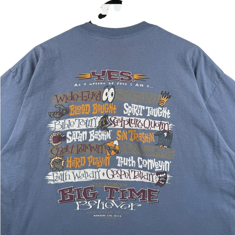 Vintage Big Time Believer Christian Graphic T-Shirt