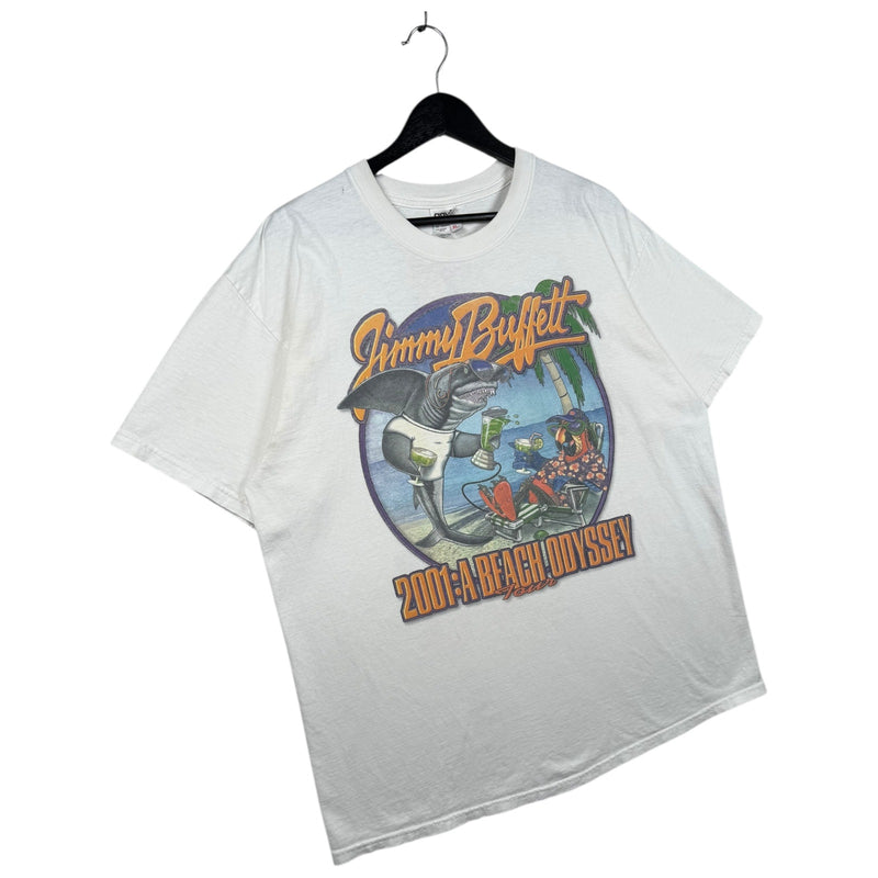 Vintage Jimmy Buffett A Beach Odyssey Tour T-Shirt 2001