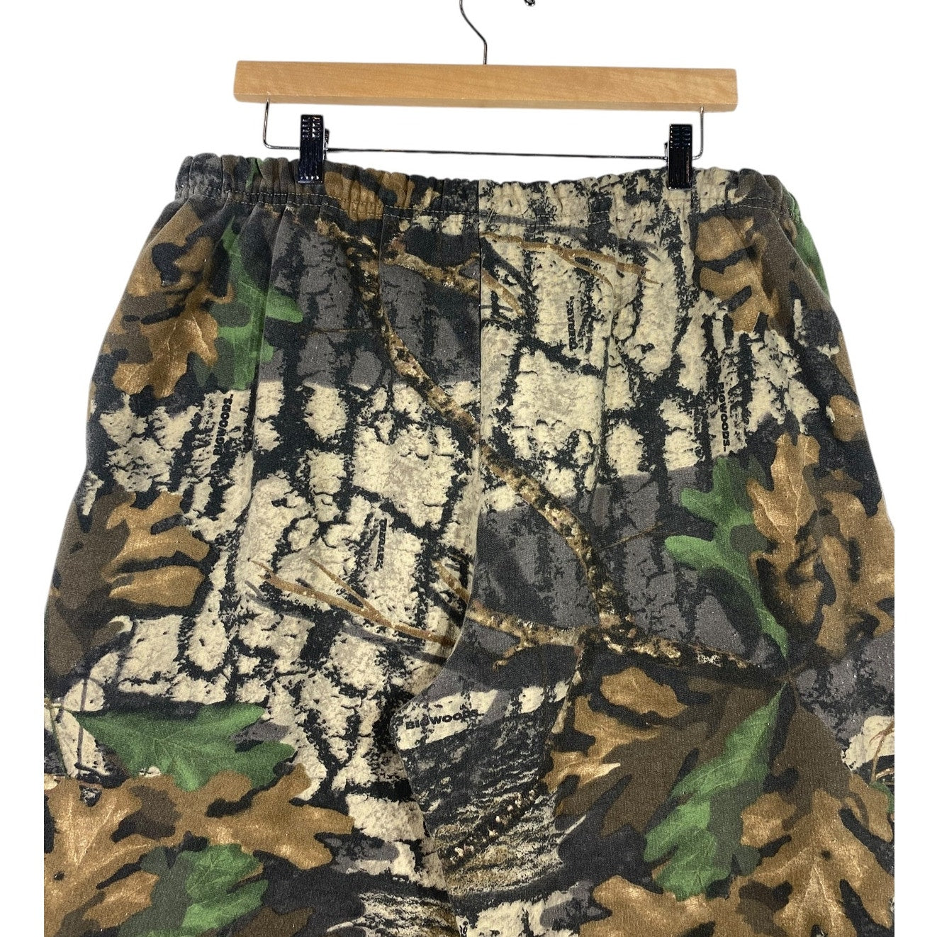 Vintage Woodland Camo Jogger Sweatpants 2X