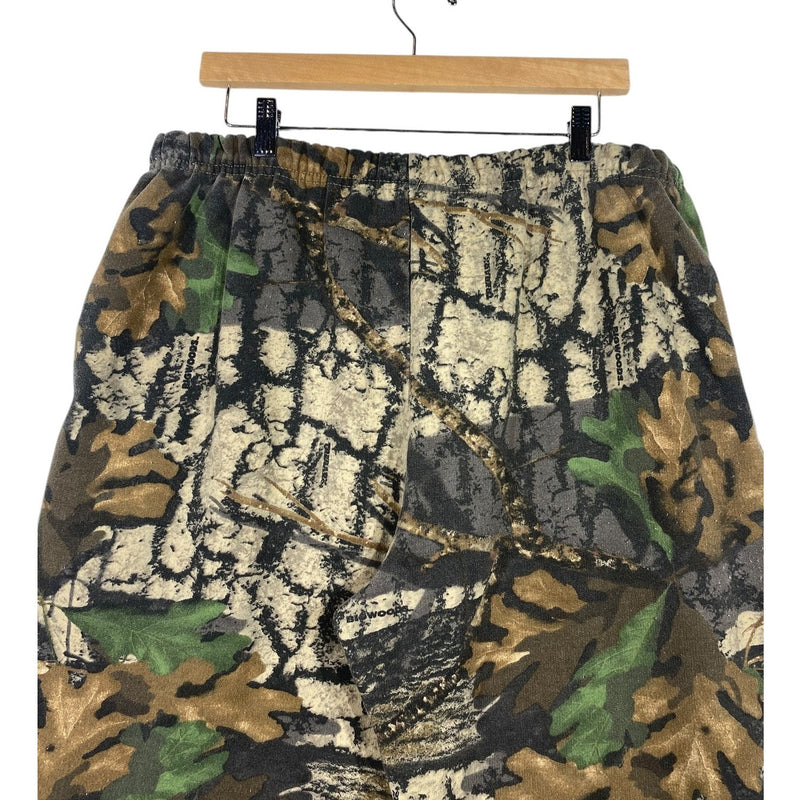 Vintage Woodland Camo Jogger Sweatpants 2X