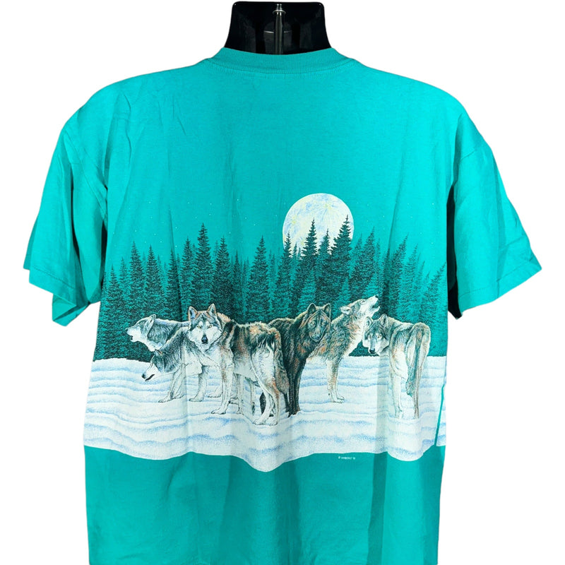 Vintage Houghton Lake Michigan Wolf Pack Souvenir Tee