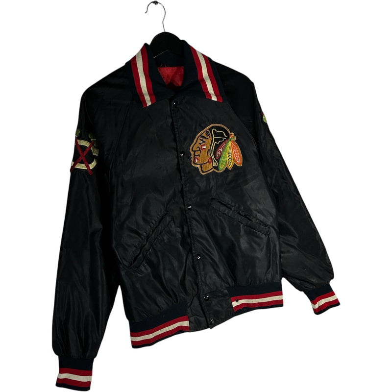 Vintage Starter Chicago Blackhawks Bobby Hull #9 Autographed Satin NHL Jacket