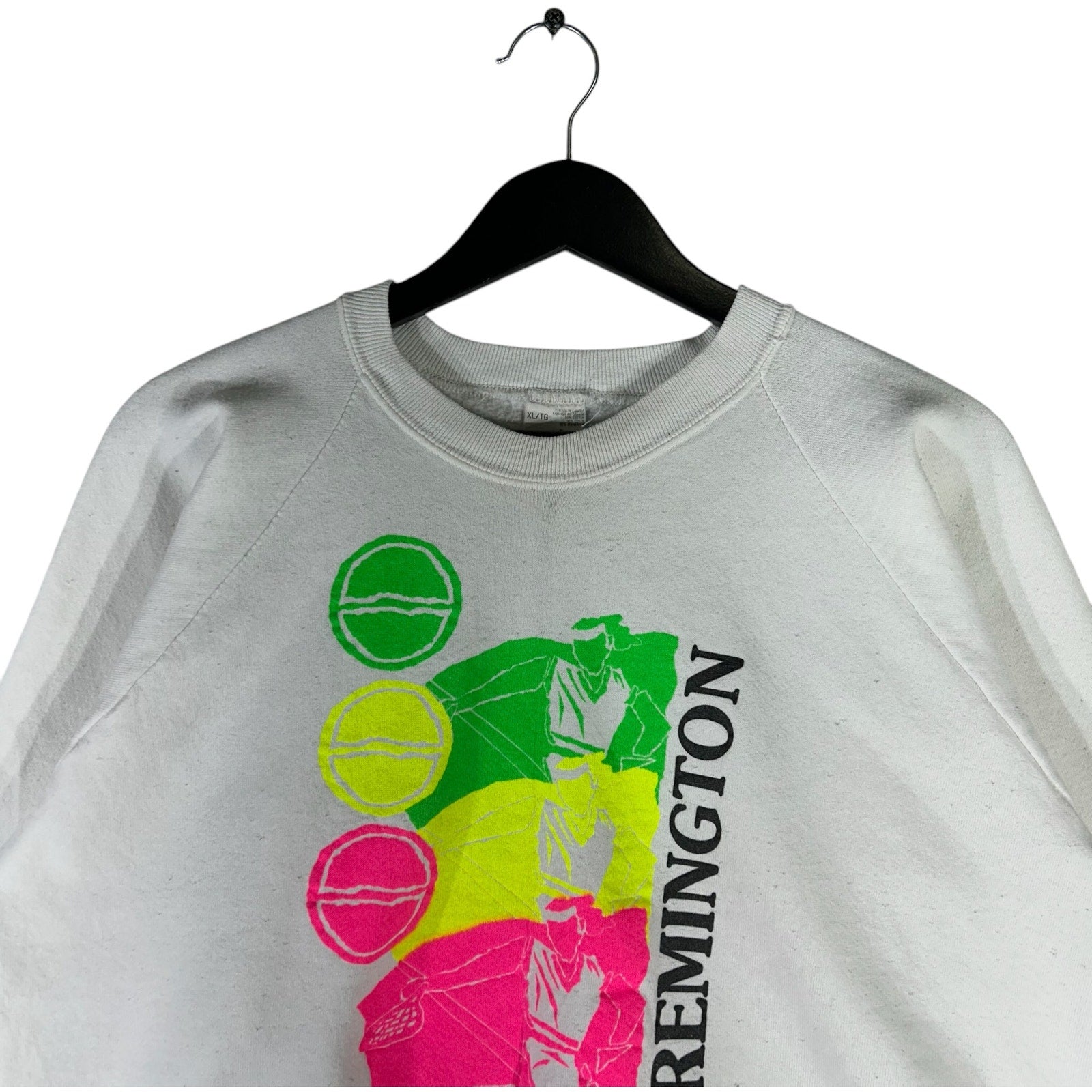 Vintage Remington Neon Tennis Crewneck 90s