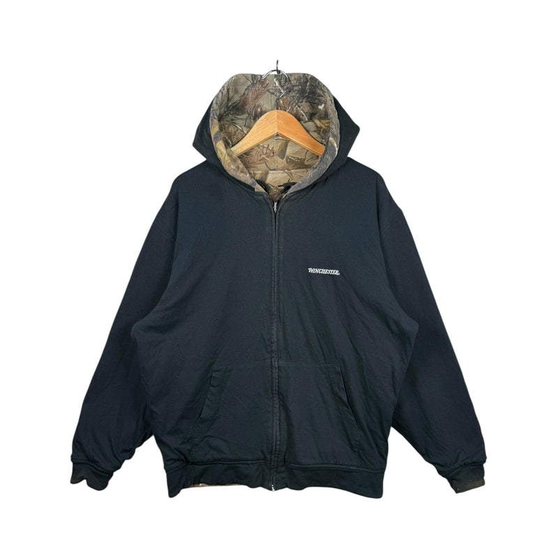 Vintage Winchester Camo Reversible Full Zip Hoodie