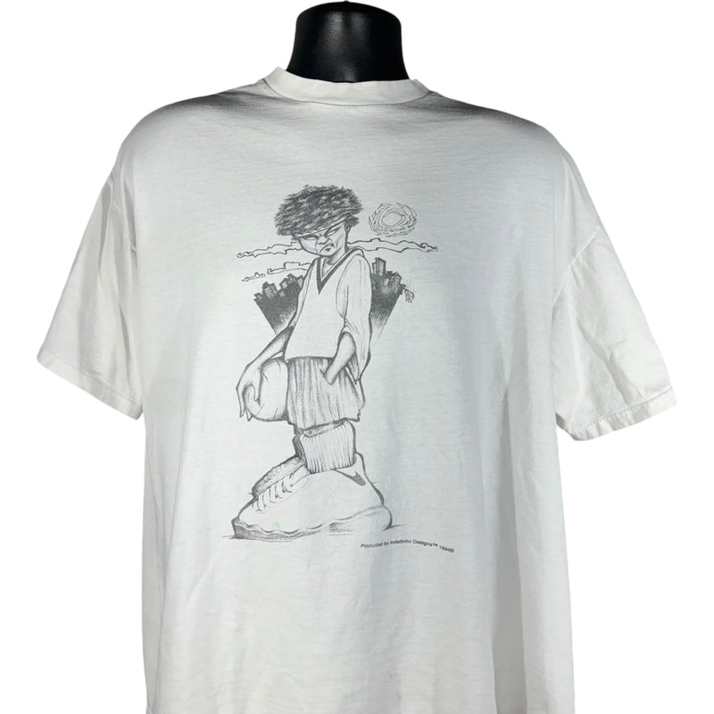 Vintage Da Link Went Wear Caricature Art Tee