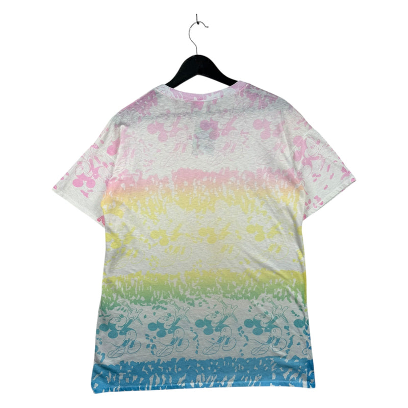 Vintage Disney Mickey Mouse Pastel Gradient T-Shirt