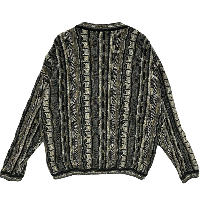 Vintage Tosani 3D Knit Cardigan Sweater