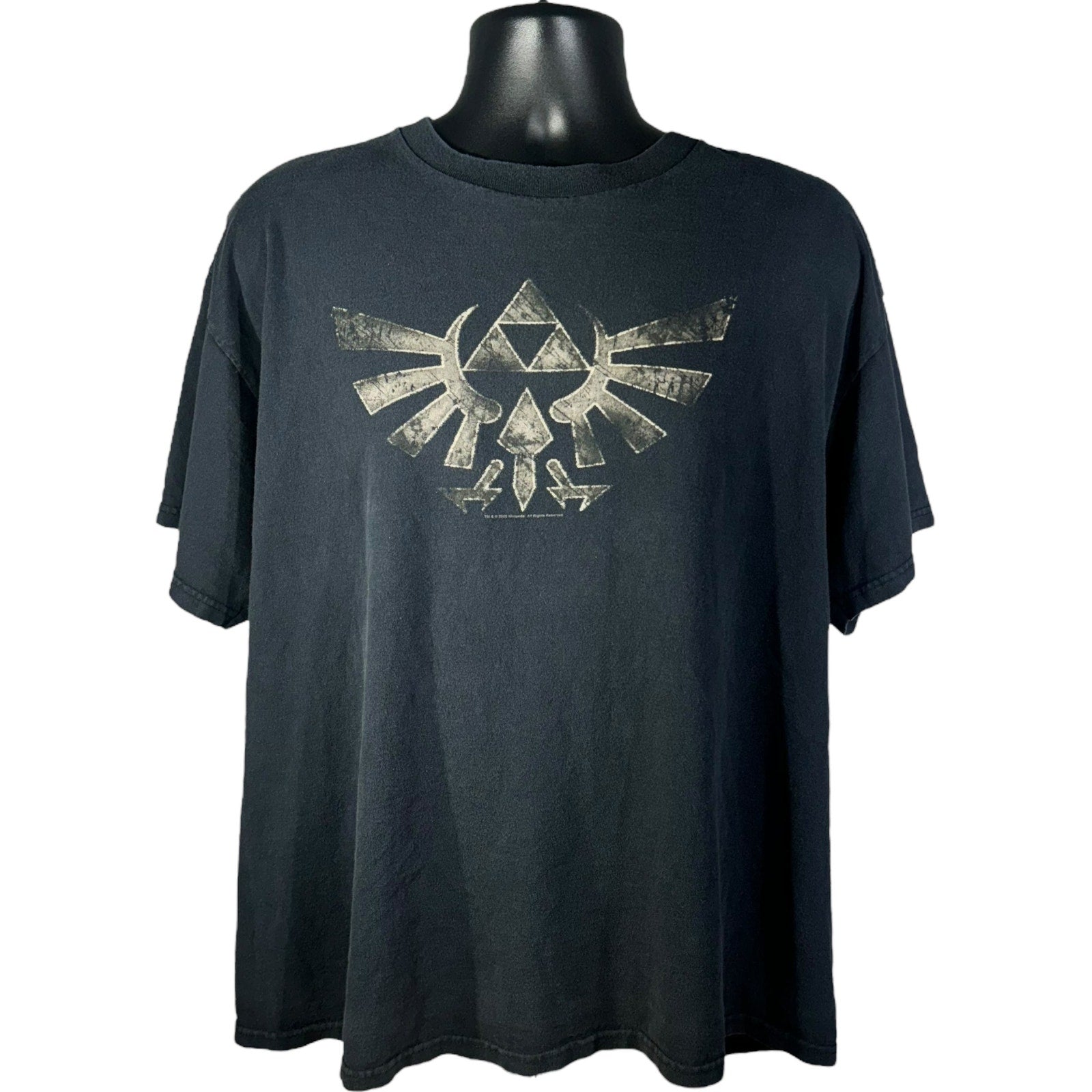 Vintage The Legend Of Zelda Ocarina Of Time Logo Tee 2005