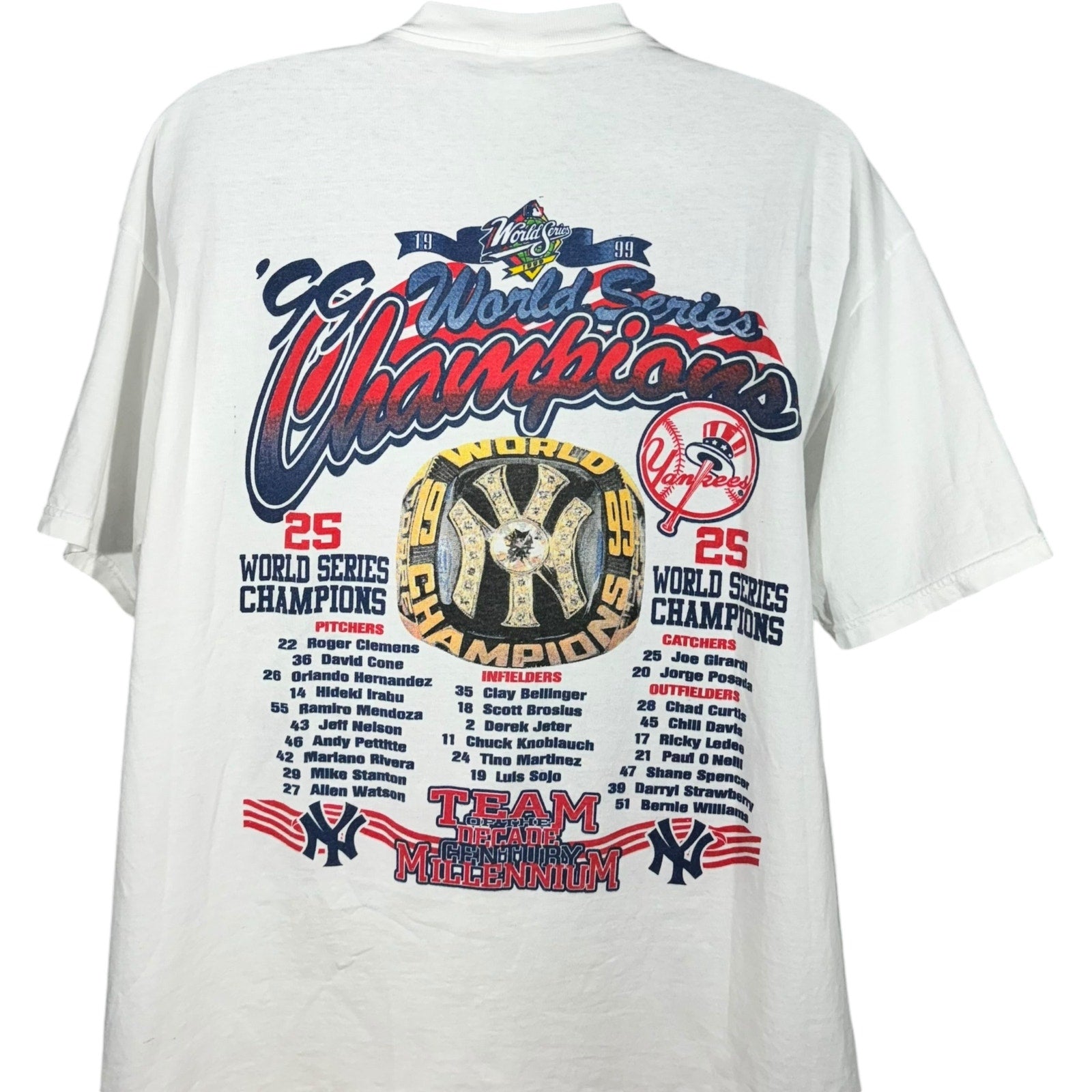 Vintage New York Yankees World Series Champs Tee 1999