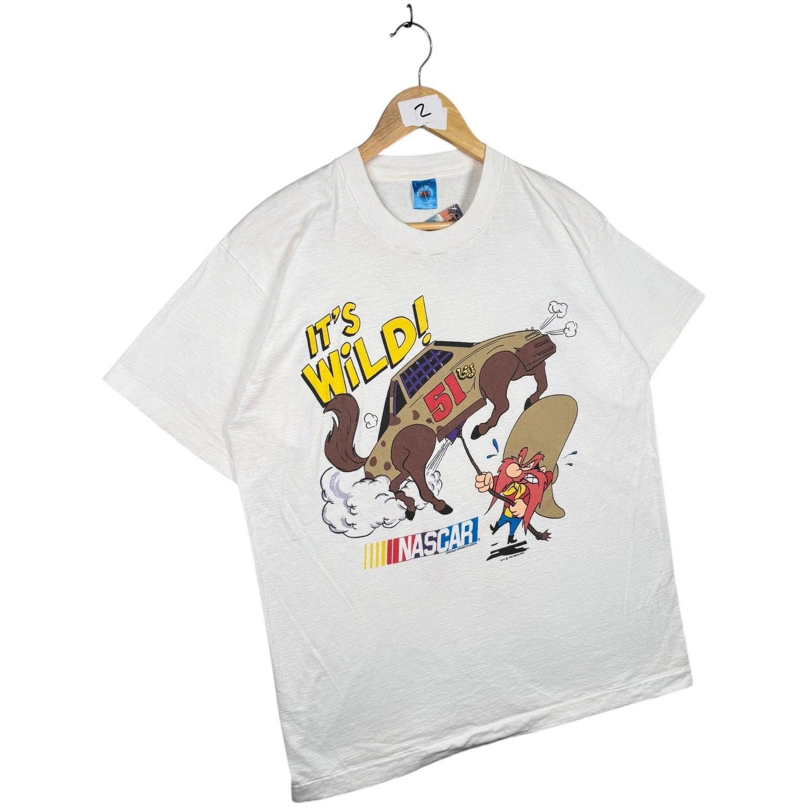 Vintage Looney Tunes Yosemite Sam NASCAR T-Shirt