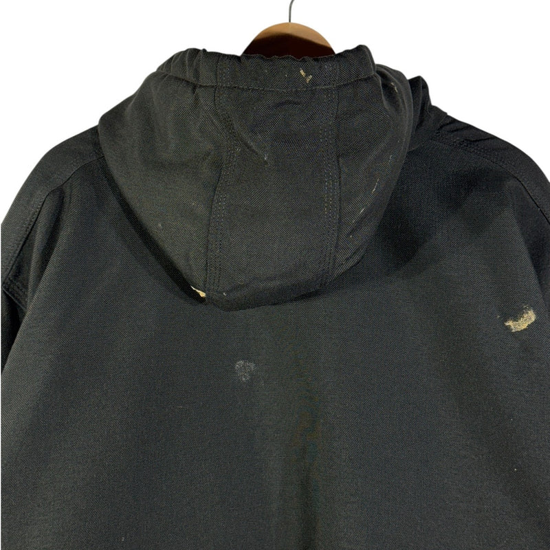 Vintage Carhartt Canvas Hooded Full Zip Workwear Jacket