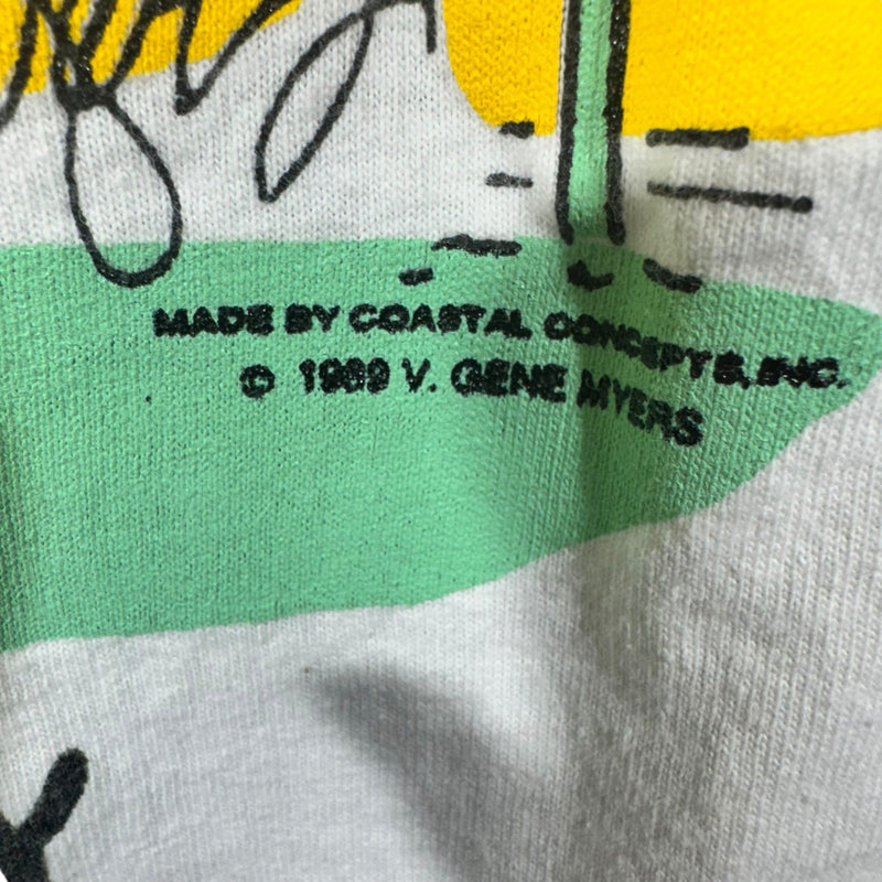 Vintage "Make My Day" Funny Comic Art Tee 1989