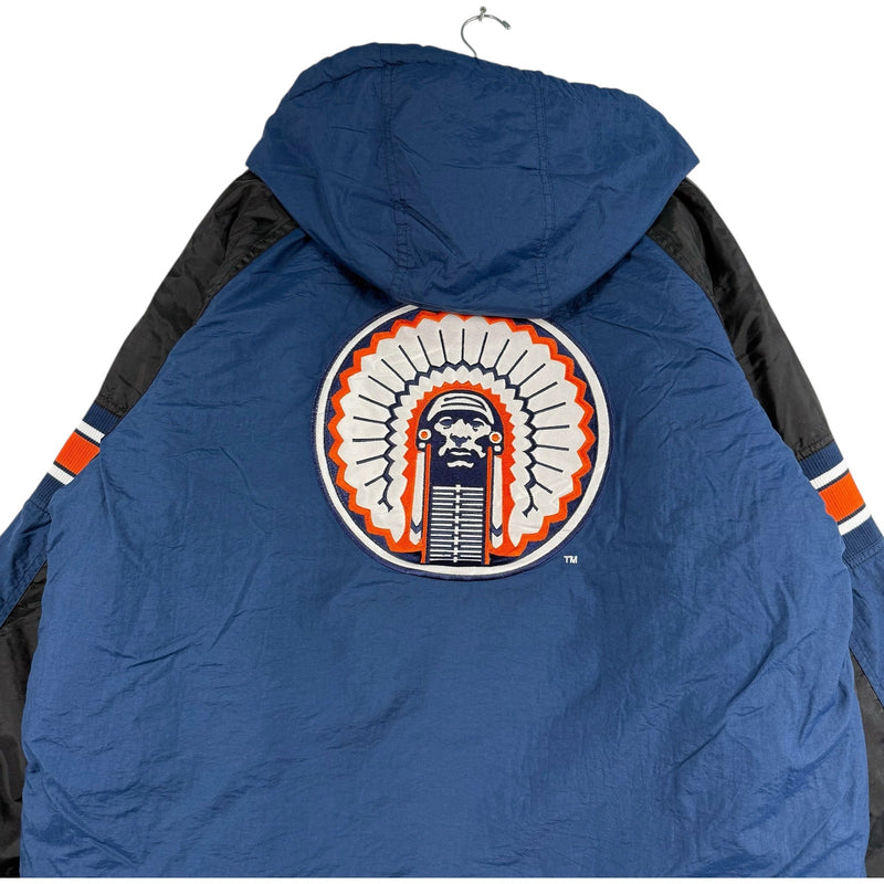 Vintage Starter University Of Illinois Puffer Jacket