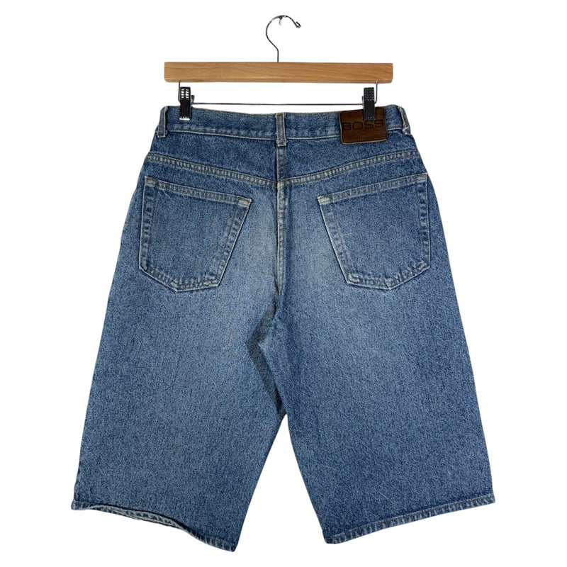 Vintage Boss Jeans Straight Leg Bermuda Denim Shorts