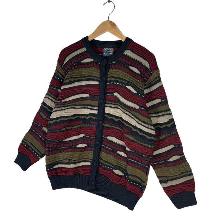 Vintage Coogi Wool 3D Knit Cardigan Sweater