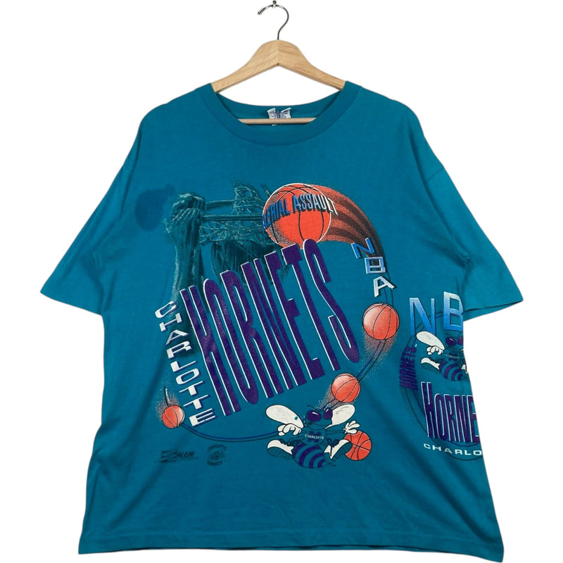 Vintage Charlotte Hornets Aerial Assault Full Art Tee