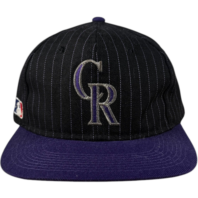 Vintage Sports Specialties Colorado Rockies Pin Stripe Snapback Hat
