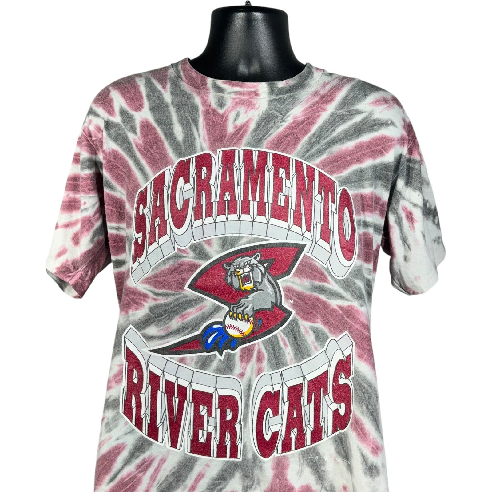 Vintage Sacramento River Cats Logo Tie Dye MLB Tee