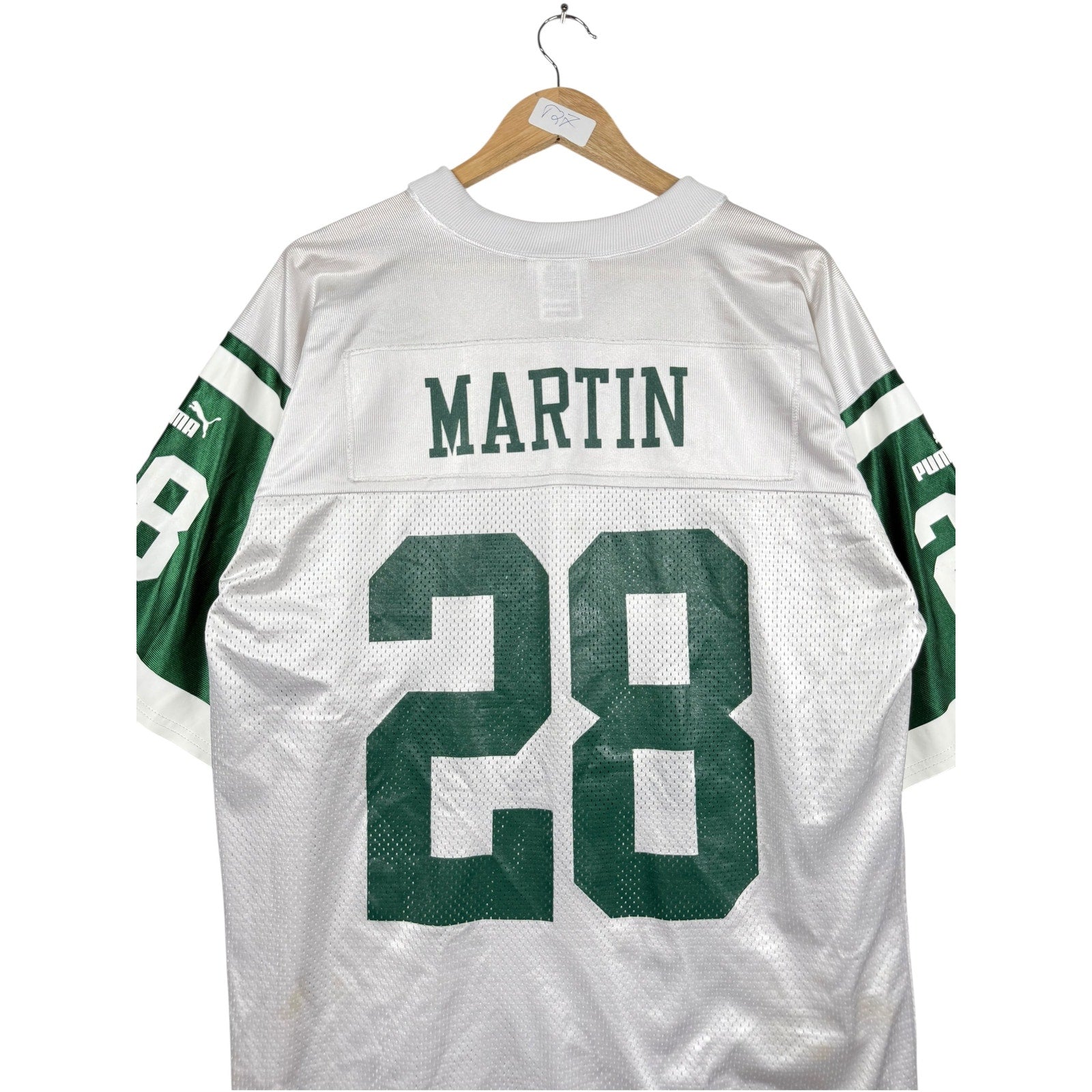 Vintage Puma NFL Jets NY Martin #28 Football Jersey