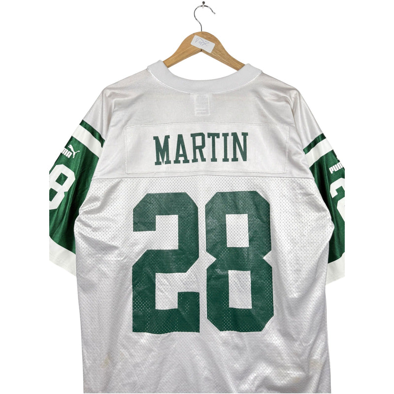 Vintage Puma NFL Jets NY Martin #28 Football Jersey
