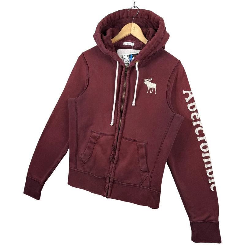 Vintage Abercrombie & Fitch Moose Full Zip Hoodie