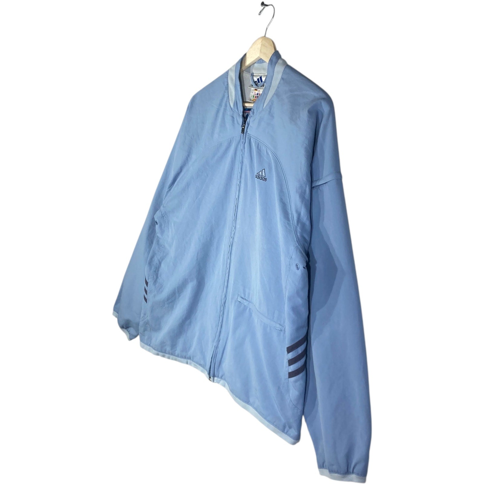 Vintage Adidas Full Zip Embroidered Logo Bomber Jacket
