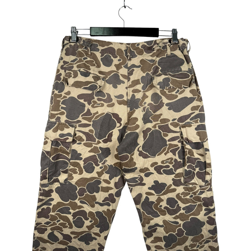Vintage Duck Bay Camo Military Woodland Cargo Pants 36