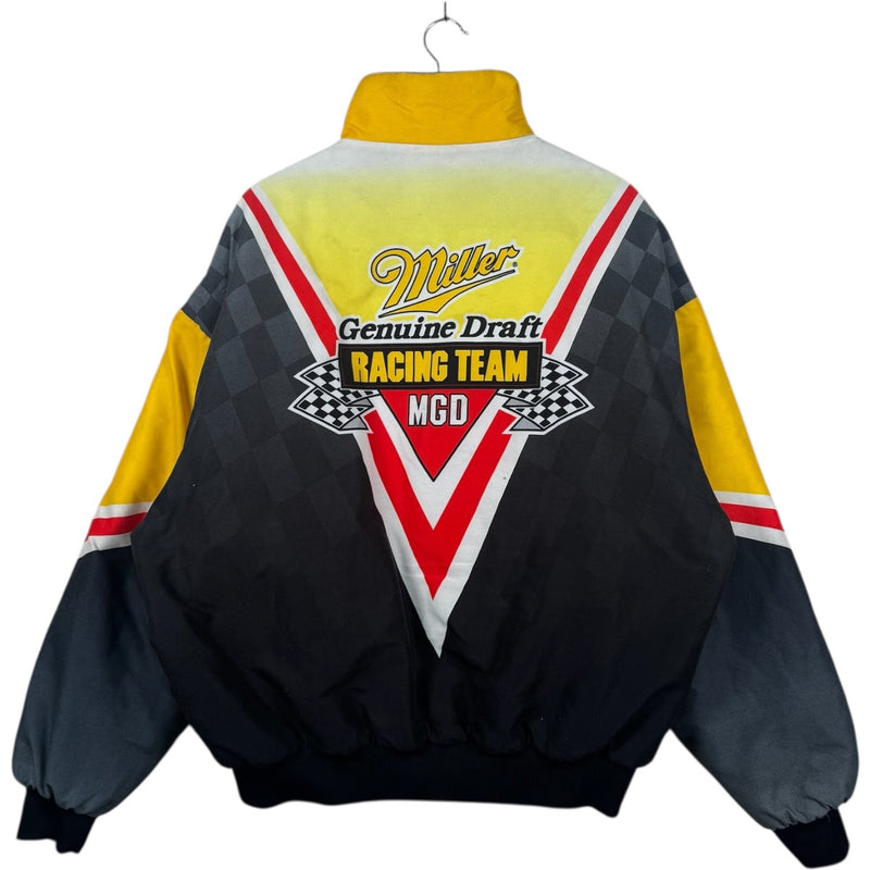Vintage NASCAR Miller Genuine Drift Puffer Jacket