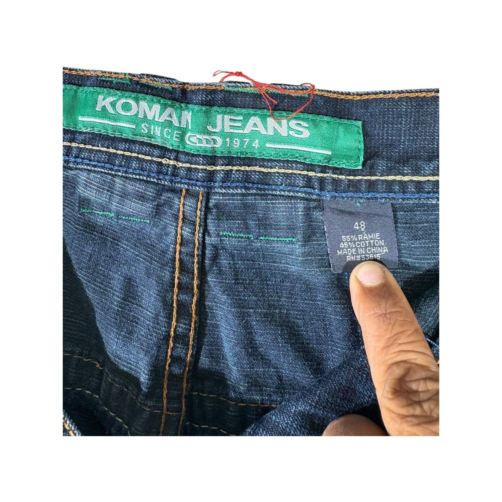 Vintage Koman Bermuda Faded Denim Jean Shorts 48